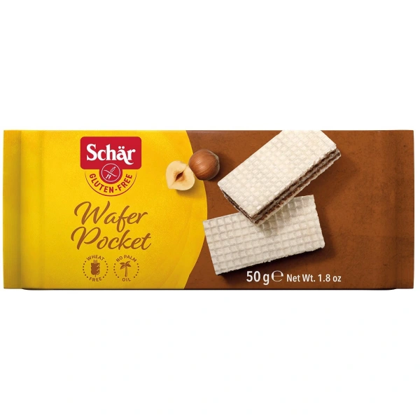 SCHAR Wafer pocket - wafelki orzechowe BEZGL. 50 g