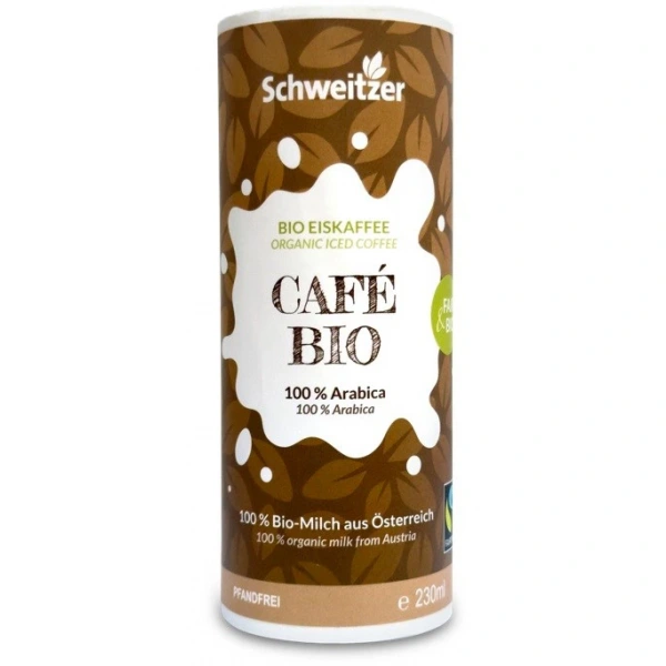 SCHWEITZER Napój mleczny z kawą Iced Coffee BIO 230 ml