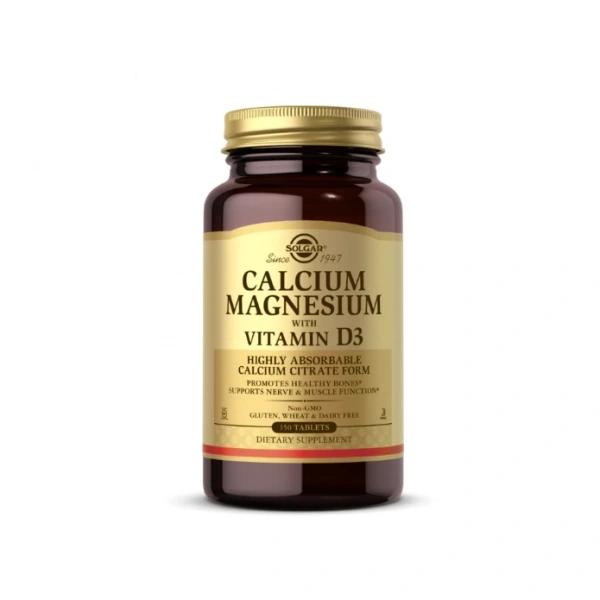 SOLGAR Calcium, Magnesium with Vitamin D3 (150 tabl.)