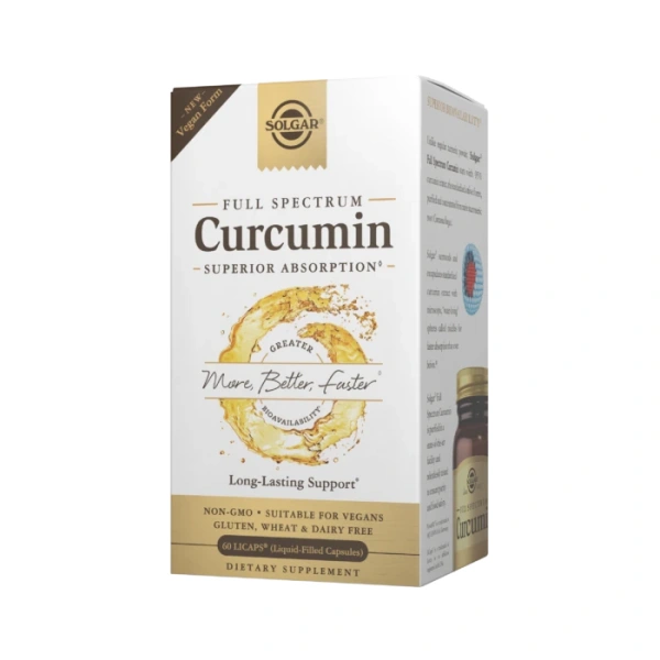 SOLGAR Curcumin Full Spectrum Vegan Form (60 kaps.)