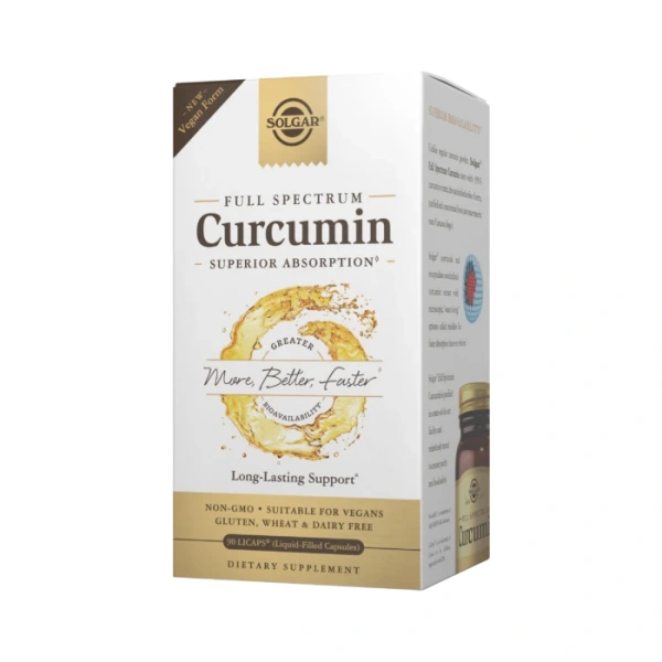 SOLGAR Curcumin Full Spectrum Vegan Form (90 kaps.)