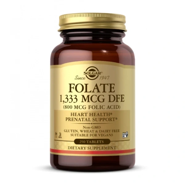 SOLGAR Folate 1333 mcg DFE (800 mcg Folic Acid) (250 tabl.)