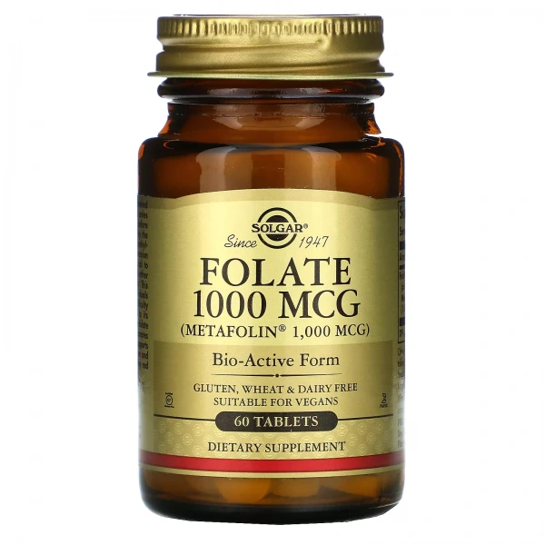 SOLGAR Folate (Metafolin) 1000 mcg (60 tabl.)