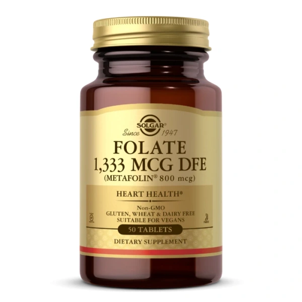 SOLGAR Folate (Metafolin) 800 mcg (50 tabl.)