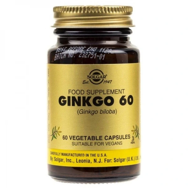 SOLGAR Ginkgo 60 - Ginkgo Biloba (60 kaps.)