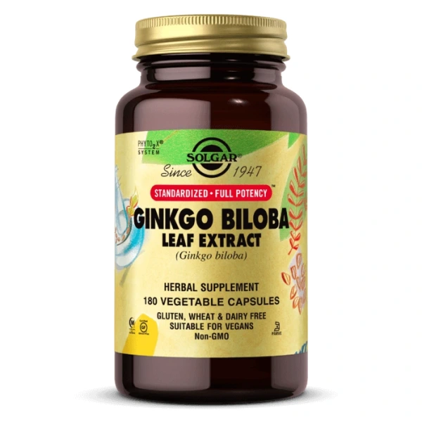 SOLGAR Ginkgo Biloba Leaf Extract (180 kaps.)