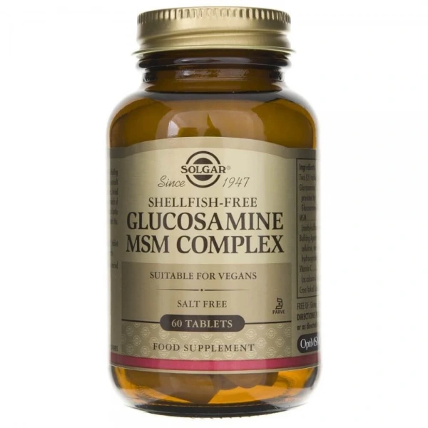 SOLGAR Glucosamine MSM Complex - Glukozamina MSM Kompleks (60 tabl.)