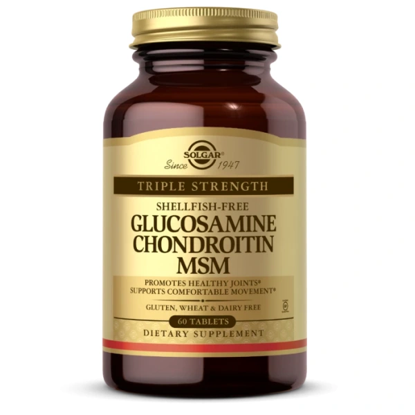 SOLGAR Glucozamine, Chondroitin, MSM (60 tabl.)