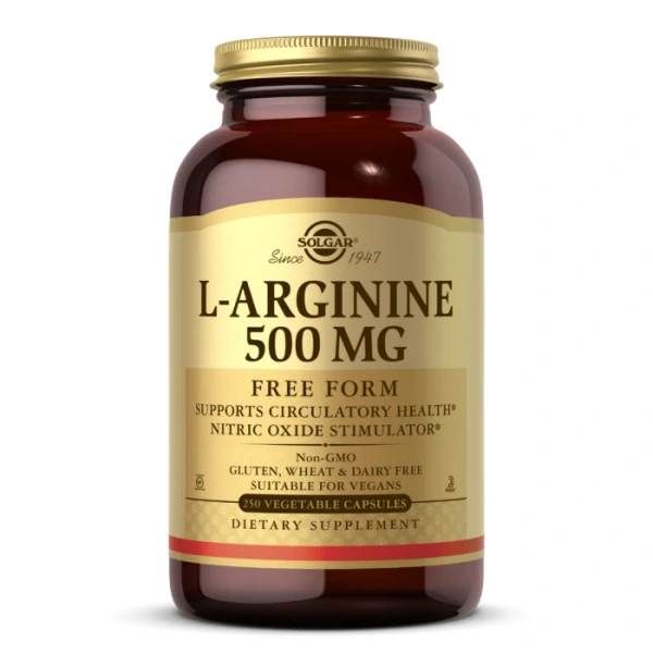 SOLGAR L-Arginine Free Form 500 mg (250 kaps.)