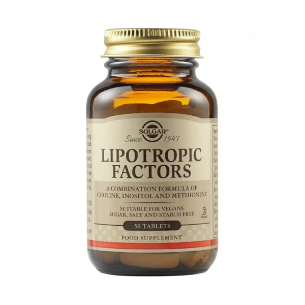 SOLGAR Lipotropic Factors - Czynniki lipotropowe (50 tabl.)