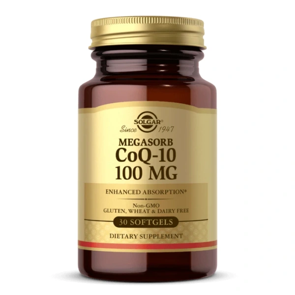 SOLGAR Megasorb CoQ-10 100 mg - Koenzym Q10 - Kaneka 100 mg (30 kaps.)