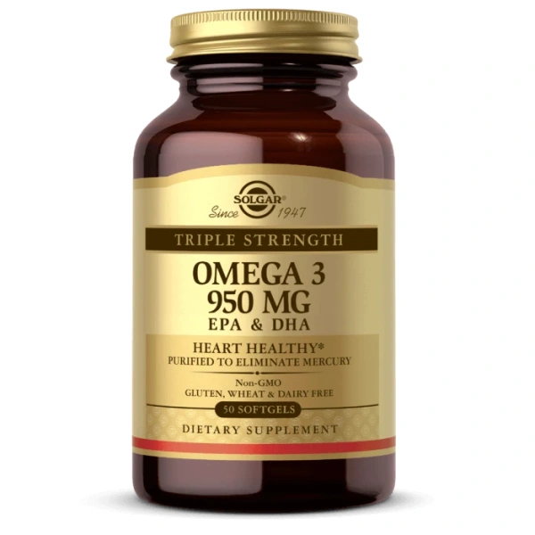 SOLGAR Triple Omega 3 - 950 mg EPA & DHA (50 kaps.)