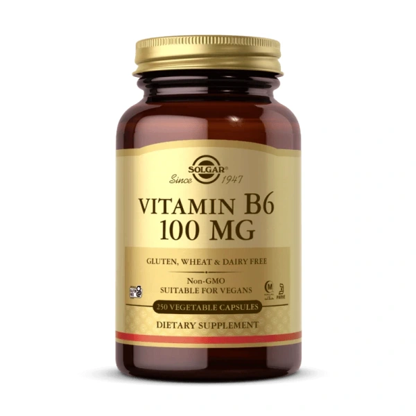 SOLGAR Vitamin B6 - Witamina B6 100 mg (250 kaps.)