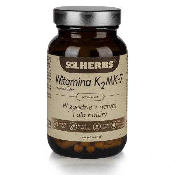 SOLHERBS Witamina K2 MK-7 60 kapsułek