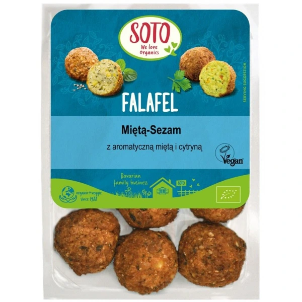 SOTO Wegańskie falafele z miętą i sezamem BIO 220g