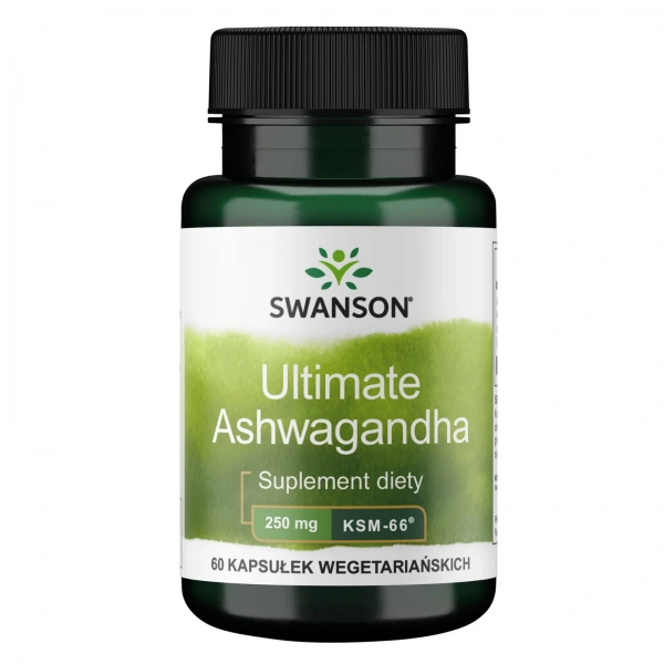 Swanson Ashwagandha KSM-66 250mg 60 kapsułek