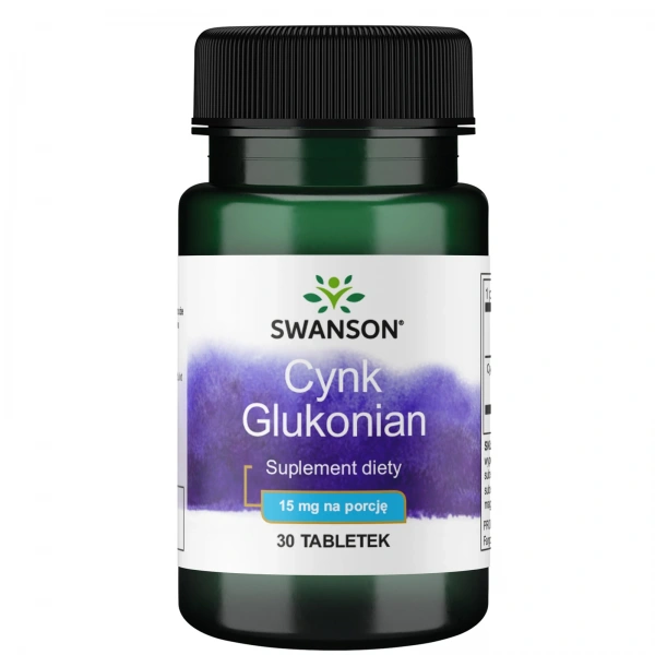 Swanson Cynk glukonian 30mg 30 tabletek