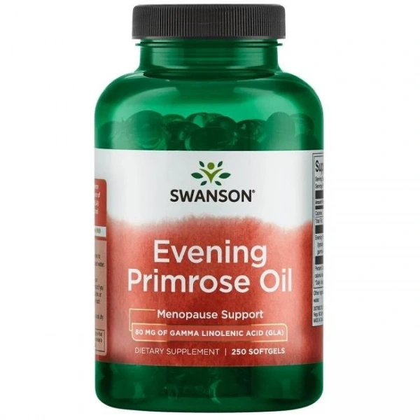 SWANSON Evening Primrose Oil - Olej z wiesiołka 500 mg (250 kaps.)