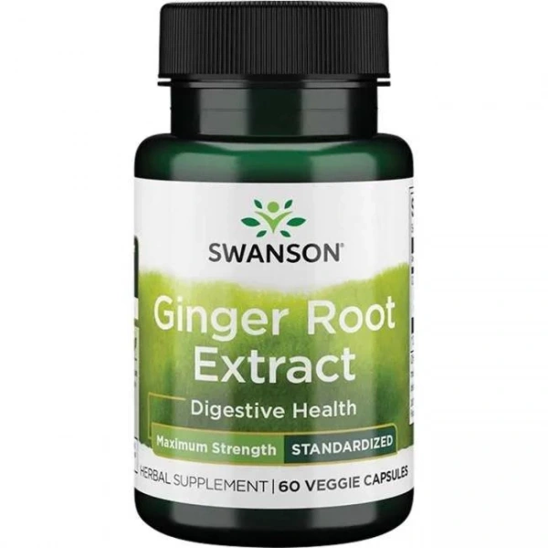 SWANSON Ginger Root extract - Imbir forte ekstrakt (60 kaps.)
