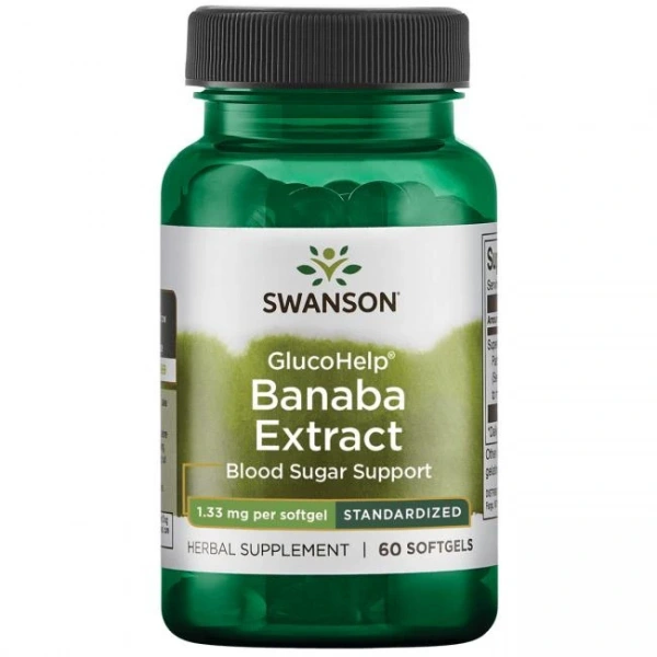 SWANSON GlucoHelp Banaba Extract 1,33 mg (60 kaps.)