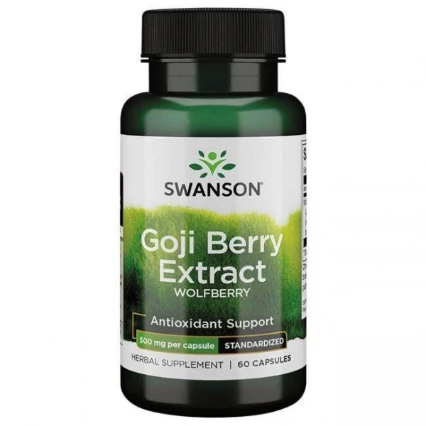 SWANSON Goji extract 500 mg - Ekstrakt z owoców goji (60 kaps.)