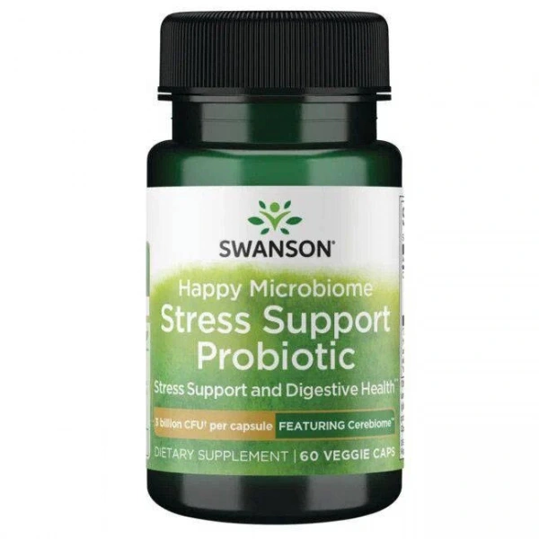 SWANSON Happy Microbiome Stress Support Prob. (60 kaps.)