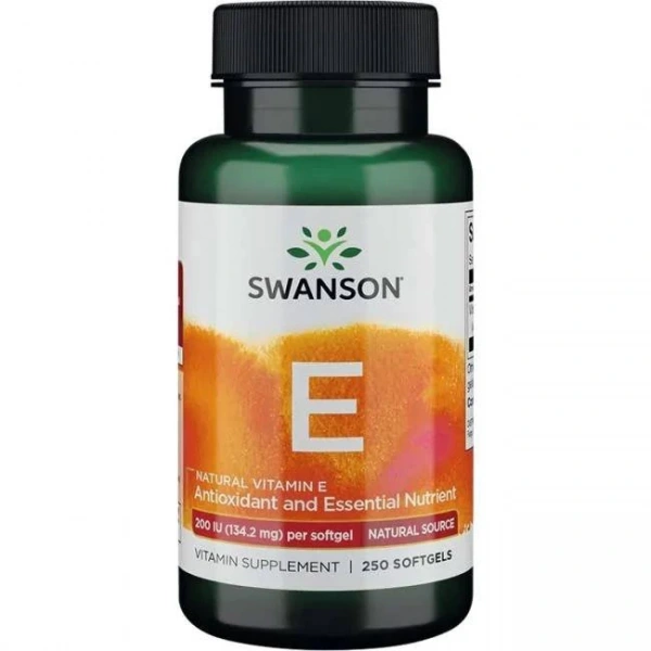SWANSON Natural Vitamin E - Witamina E 200 IU (250 kaps.)
