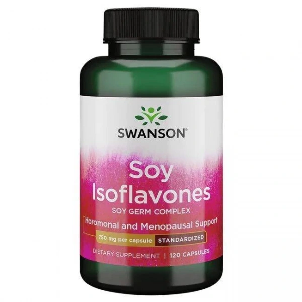 SWANSON Soy Isoflavones- Izoflawony sojowe (120 kaps.)