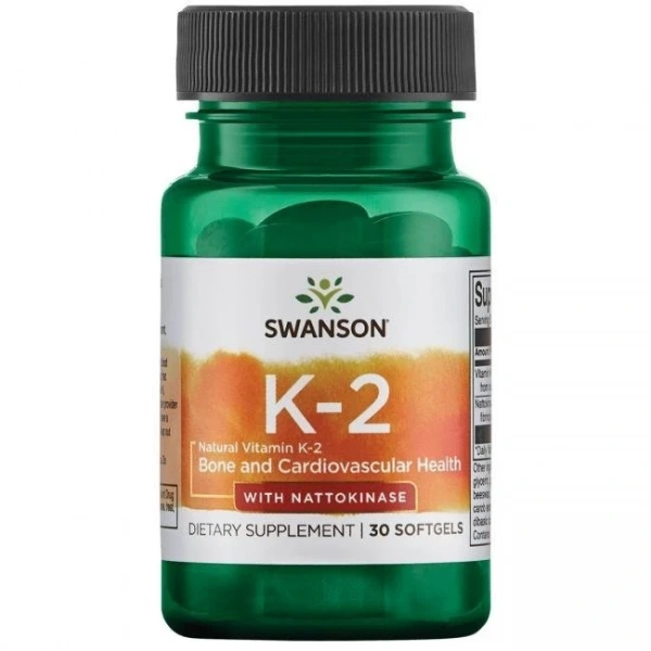 SWANSON Witamina K2 + Nattokinaza (30 kaps.)