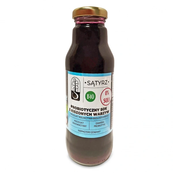 SĄTYRZ Probiotyczny sok bez soli z kiszonych warzyw BIO 300 ml