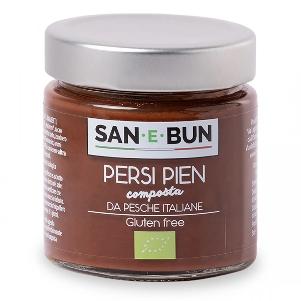 San e bun krem brzoskwinia  kakao  ciasteczka amaretti bezglutenowy bio 200 g