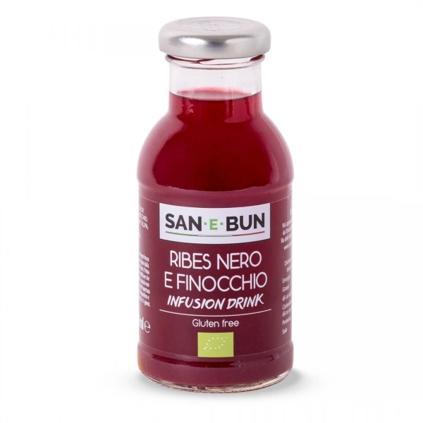 San e bun napój infusion jabłko  czarna porzeczka  koper włoski bez dodatku cukrów bezglutenowy bio 200 ml