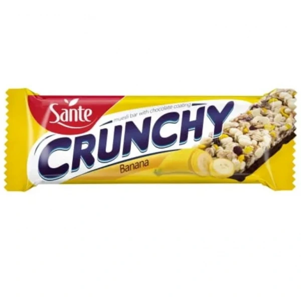 Sante Baton Crunchy Bananowy w Czekoladzie 40g