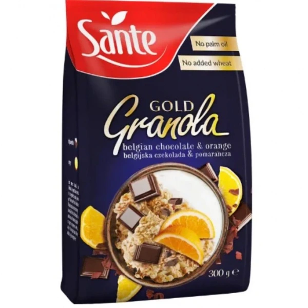 Sante Granola Gold Czekolada Pomarańcza 300g