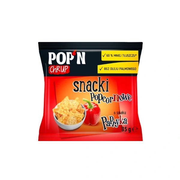 Sante POP'N Chrup Snacki Popcornowe z Papryką 35g