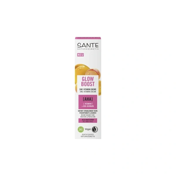 Sante krem do twarzy rozświetlający 3w1 witaminowy glow boost eco 30 ml