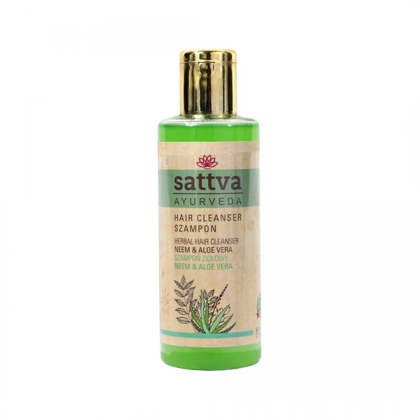 Sattva szampon do włosów ziołowy neem i aloes 210 ml