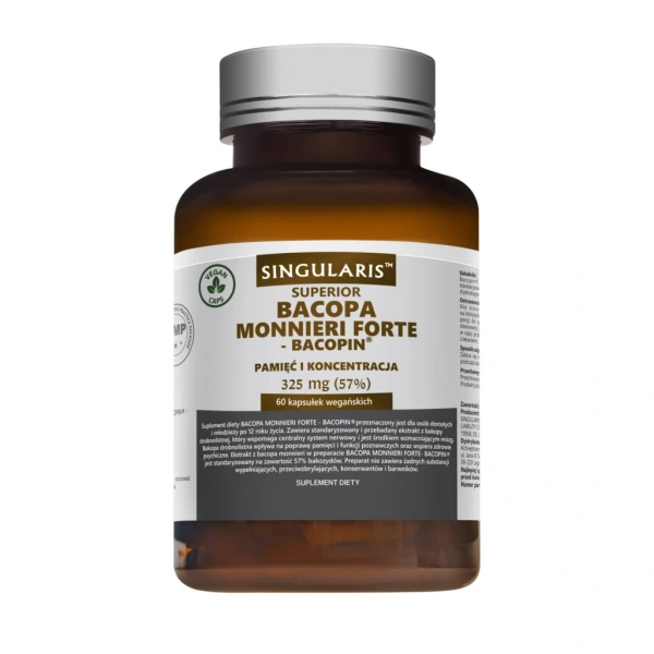 Singularis Bacopa monnieri Forte 325 mg 60 kapsułek