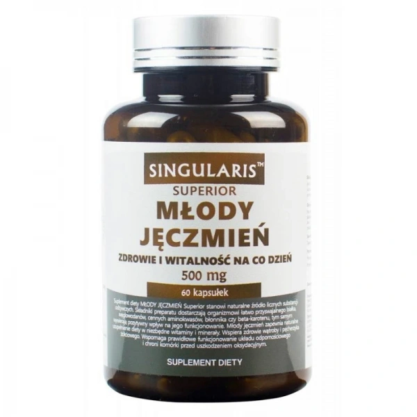 Singularis Młody Jęczmień 500 mg 60 kapsułek