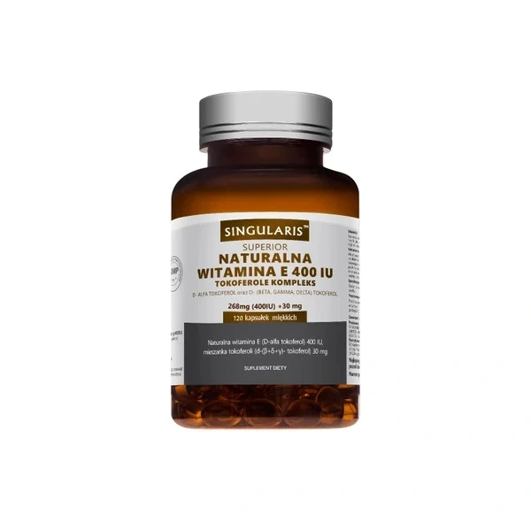 Singularis Naturalna Witamina E Tokoferole Forte 120 kapsułek