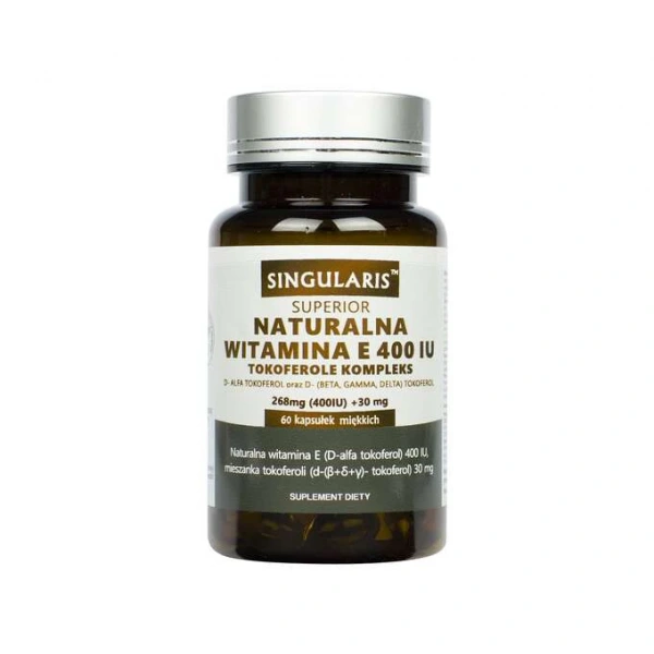 Singularis Naturalna Witamina E Tokoferole Forte 60 kapsułek
