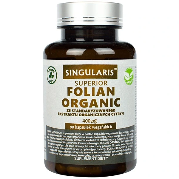 Singularis Superior Folian Organic 400µg 90 kapsułek