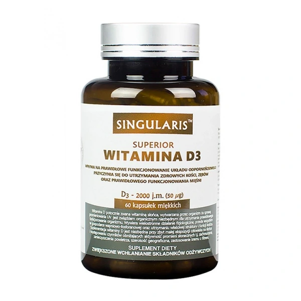 Singularis Superior Witamina D3 2000 iu 60 kapsułek miękkich