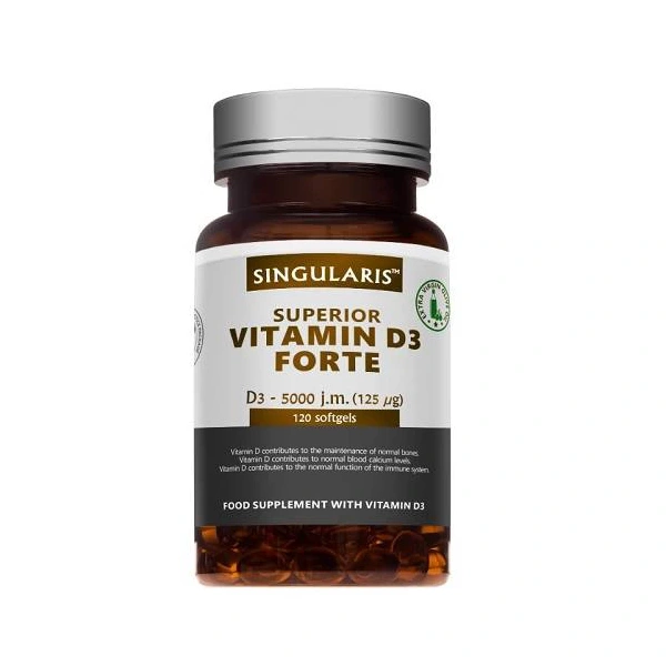 Singularis Superior Witamina D3 Forte 5000IU 120 kapsułek miękkich