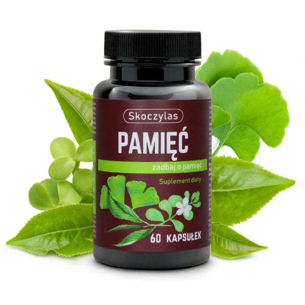 Skoczylas Pamięć (Bacopa Monnieri, Ginkgo Biloba) 60 kapsułek