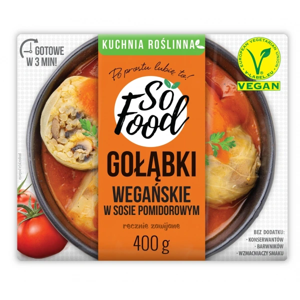 So food gołąbki wegańskie w sosie pomidorowym 400 g