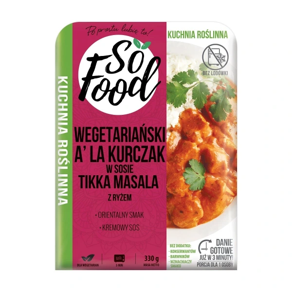 So food tikka masala a'la kurczak z ryżem 330 g