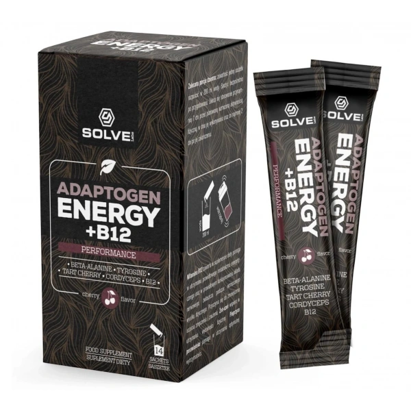 SolveLabs Adaptogen Energy + B12 14 saszetek