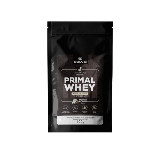 SolveLabs Białko WPC Czekolada-Kokos Primal Whey 500g