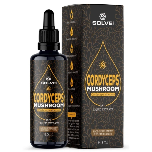 SolveLabs Cordyceps (Cordyceps sinensis) w kroplach 60 ml